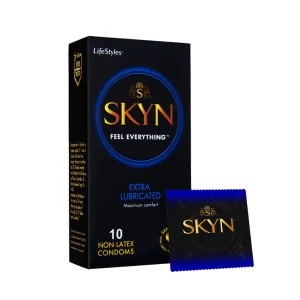 Bao cao su SKYN Extra Lubricated 53 mm – Non-latex, tăng bôi trơn